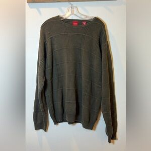 Arrow men’s preppy sweater 100% cotton size LT green